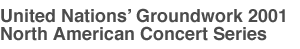 UN Groundwork 2001